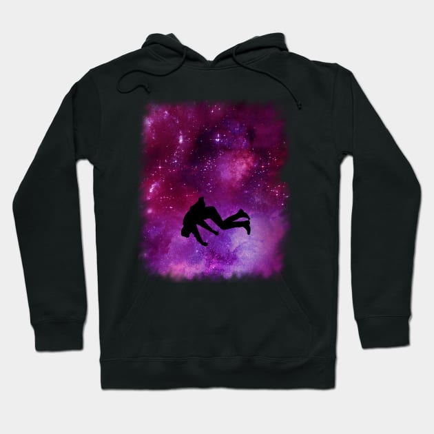 Purple space dream Hoodie by Sinmara